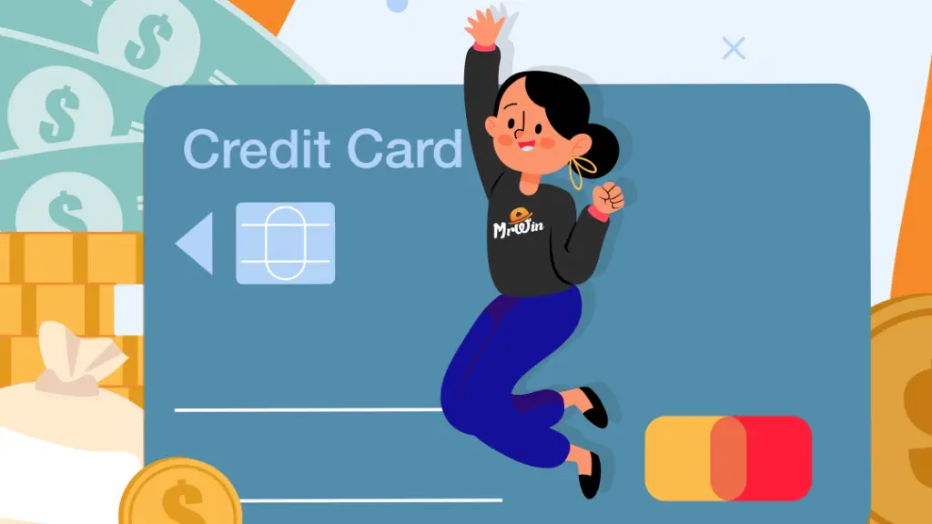 Illustration of a happy player with credit card, representing Casino Payment Methods for deposits.