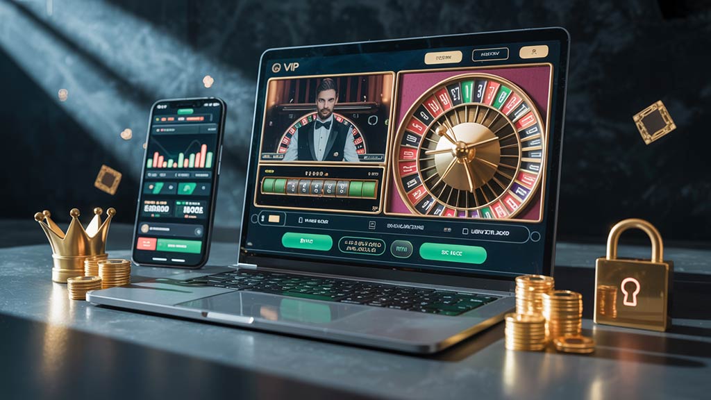Exclusive High Roller Casino Online interface with VIP features, live dealer games, and luxury design built for serious high-stakes players