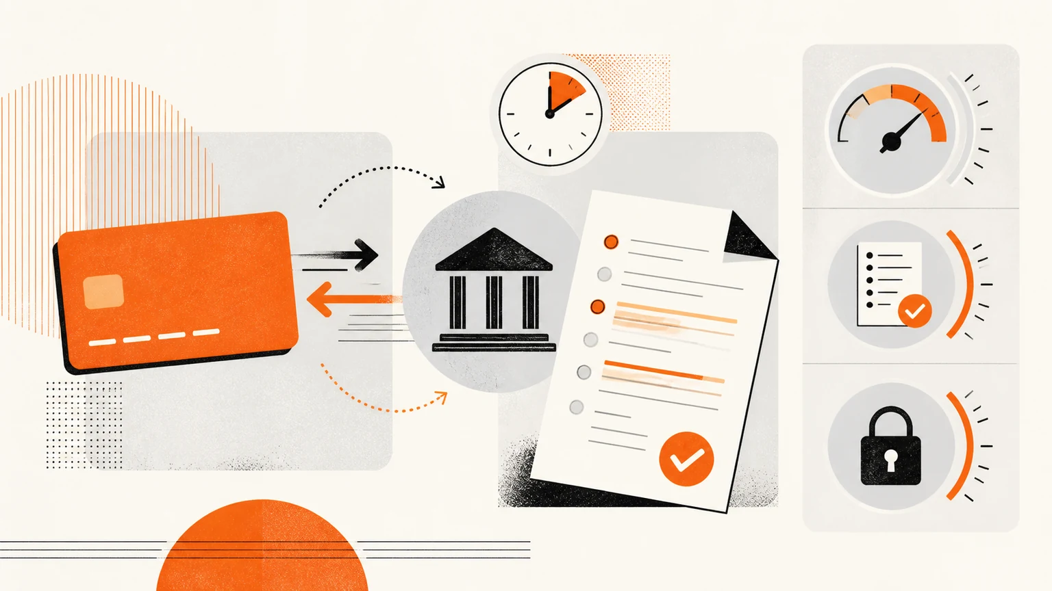 Editorial illustration comparing casino payments, withdrawal speed and bonus terms