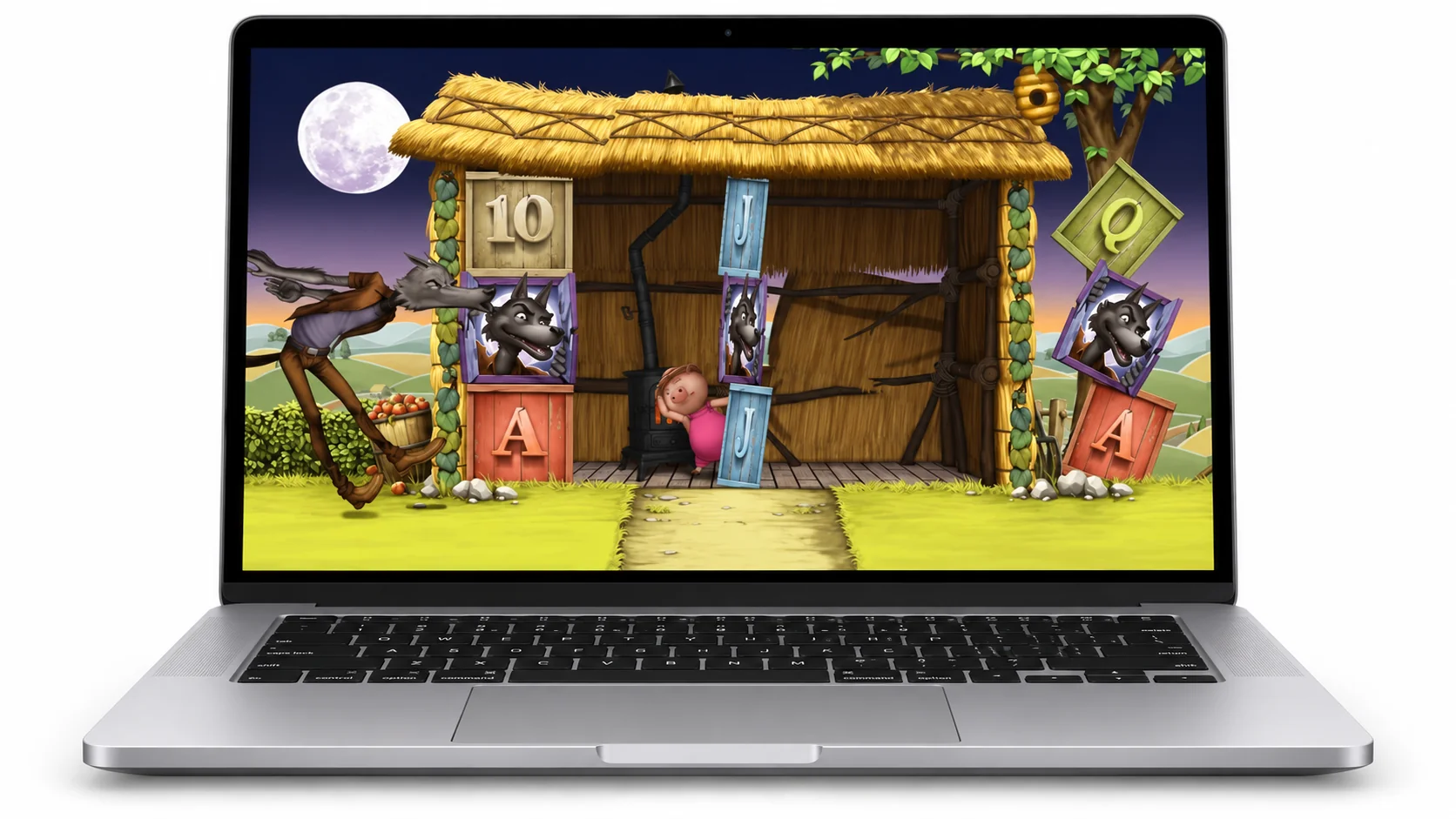 Big Bad Wolf displayed on a MacBook Pro